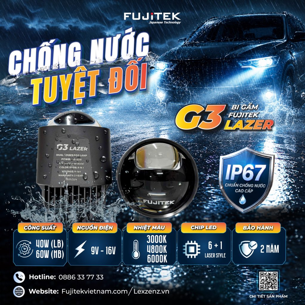 Bi gầm LED Lexzenz Fujitek G3 Lazer