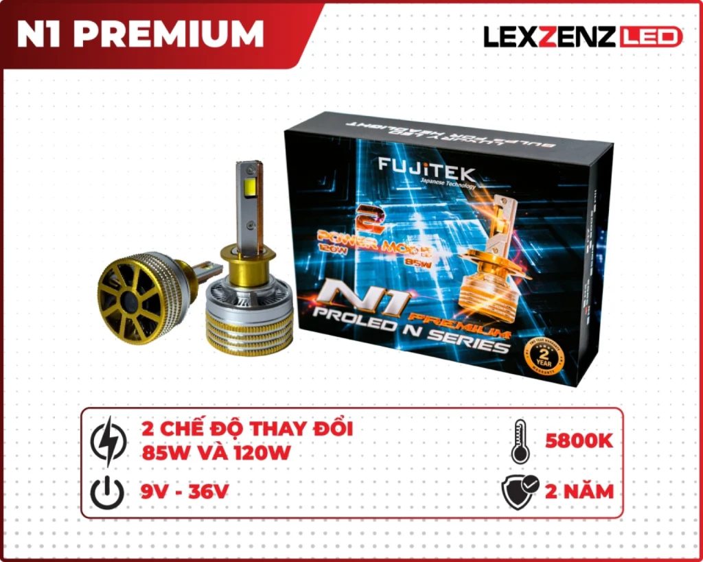 Bóng LED Lexzenz Fujitek N1 Premium