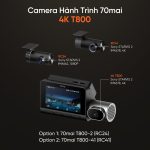 Camera hành trình 70mai T800 — 3 mắt 4K
